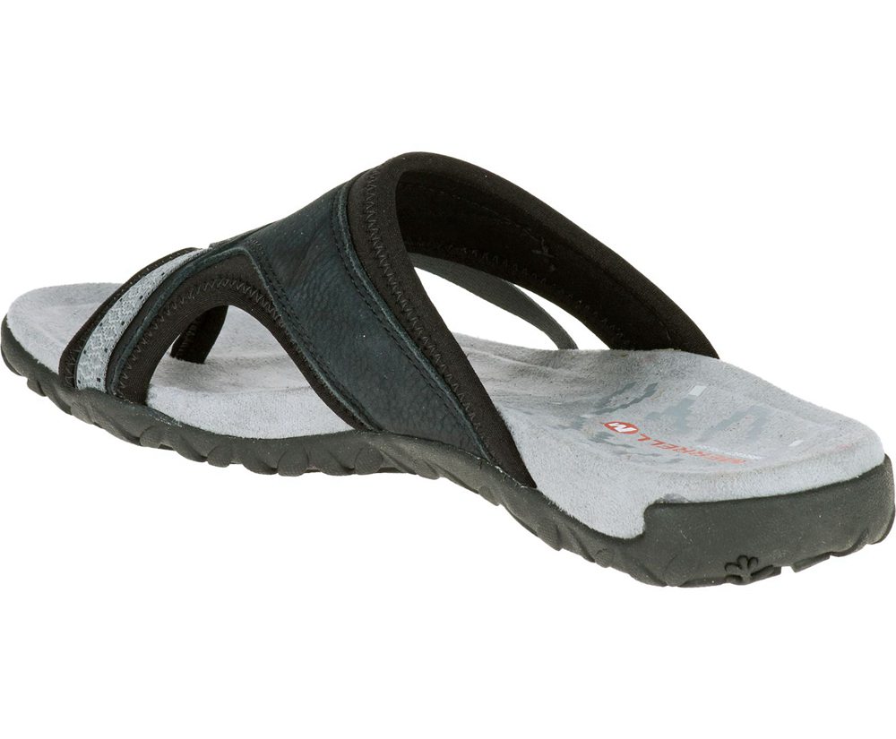 Sandalias Mujer - Merrell Terran Post Ii - Blancas/Negras - YCLI-46928